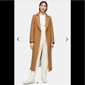 Topshop camel coat